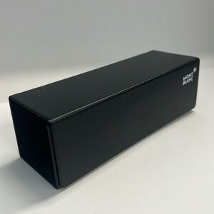 Mont Blanc Rectangle Hardshell Black Leather Roll Eyewear Case